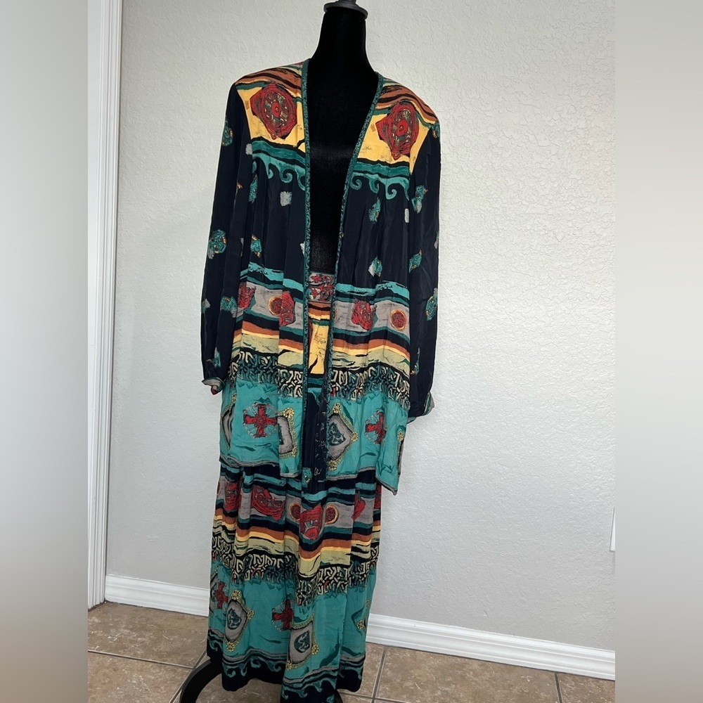 Bohemian Multicolor Maxi Dress dorothy caja 3